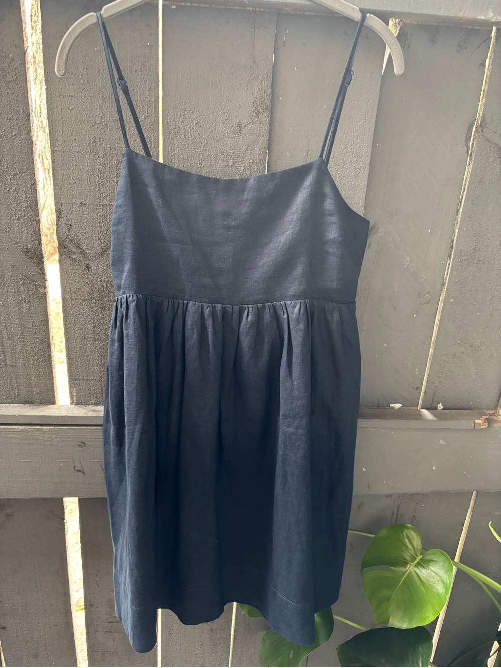 sundays Navy Blue Spaghetti Strap Mini Dress